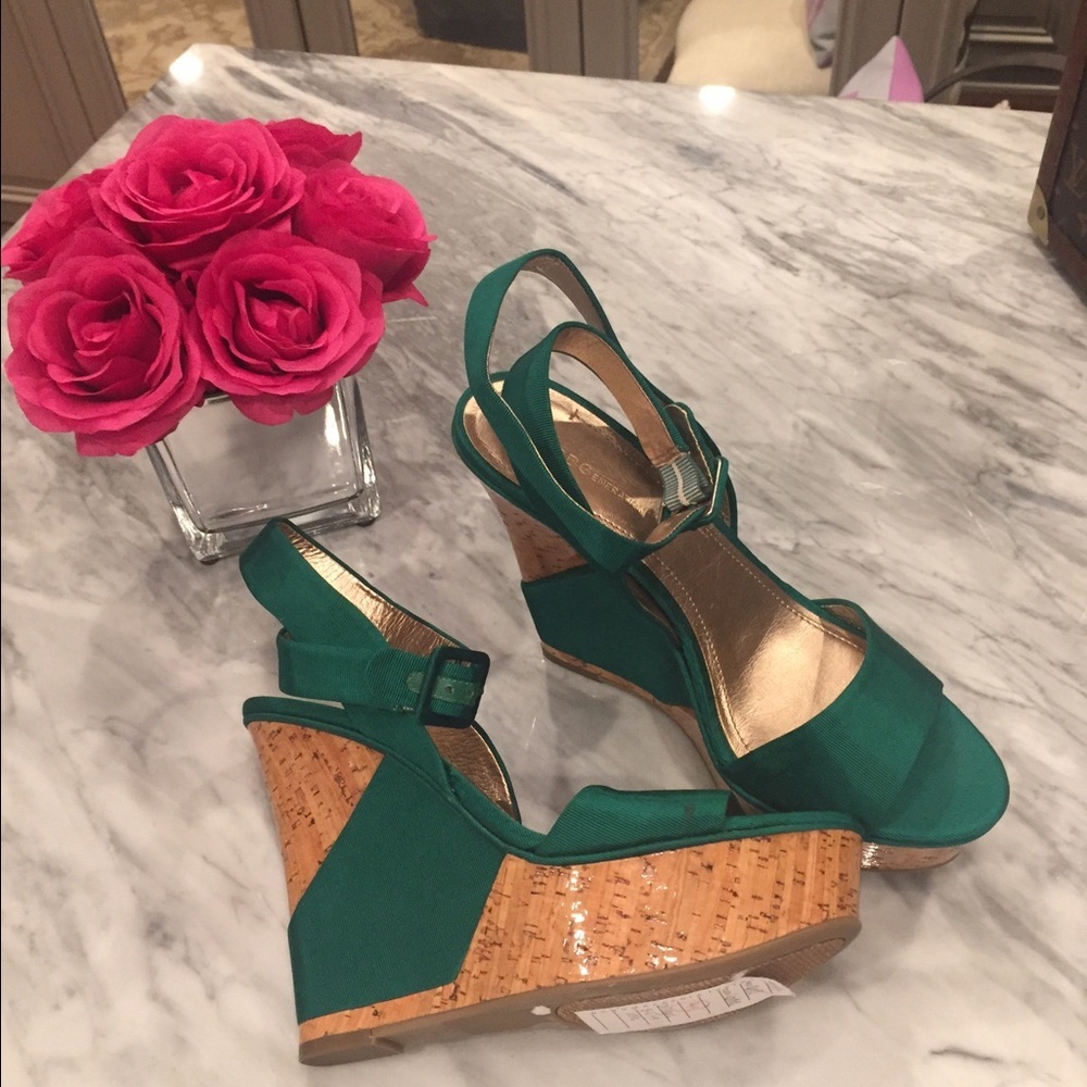 BCBGENERATION Jade Color Wedges sz. 9 - Picture 1 of 4